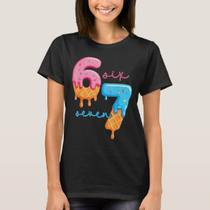 67 Six Seven 6 7 Meme Design Funny Gen Alpha T-Shirt