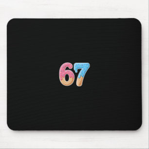 67 Six Seven 6 7 Meme Ice Cream Drip Front And Byc Mouse Mat