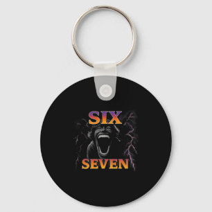 67 Six Seven Bootleg 6 7 Meme Design Funny 6 7 Key Ring