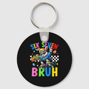 67 Six Seven Bruh Bunny For Kids Girls Boy Women E Key Ring