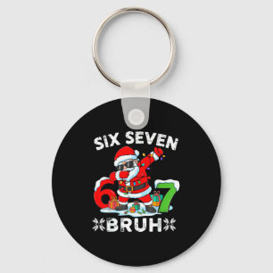 67 Six Seven Bruh Christmas 6 7 Meme Key Ring