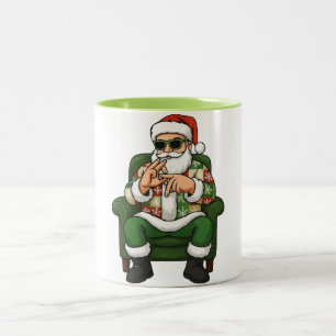 67 Six Seven Bruh Funny Christmas   6 7 Meme Holid Two-Tone Coffee Mug