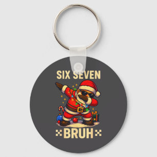 67 Six Seven Bruh Funny Christmas 6 7 Meme Men Wom Key Ring