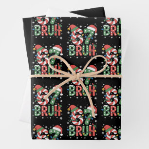 67 Six Seven Bruh Funny Christmas 6 7 Meme  Wrapping Paper Sheet