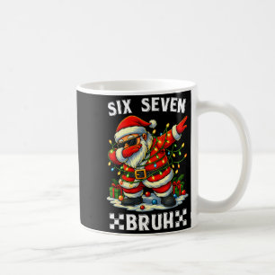 67 Six Seven Bruh Funny Christmas Dabbing Santa 6 Coffee Mug