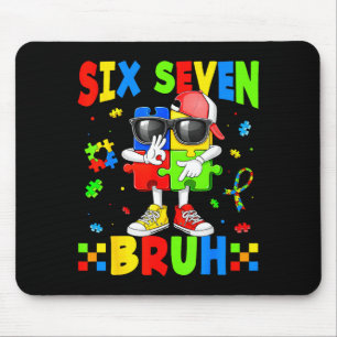 67 six seven bruh puzzle piece for kids mum teache mouse mat
