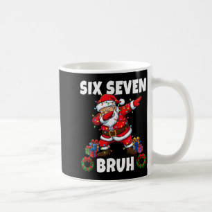 67 Six Seven Bruh Santa Dabbing Christmas Funny 6 Coffee Mug