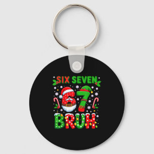 67 Six Seven Burh Christmas 6 7 Meme Key Ring