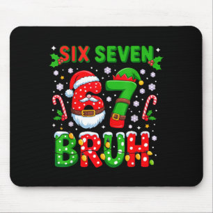 67 Six Seven Burh Christmas 6 7 Meme Mouse Mat
