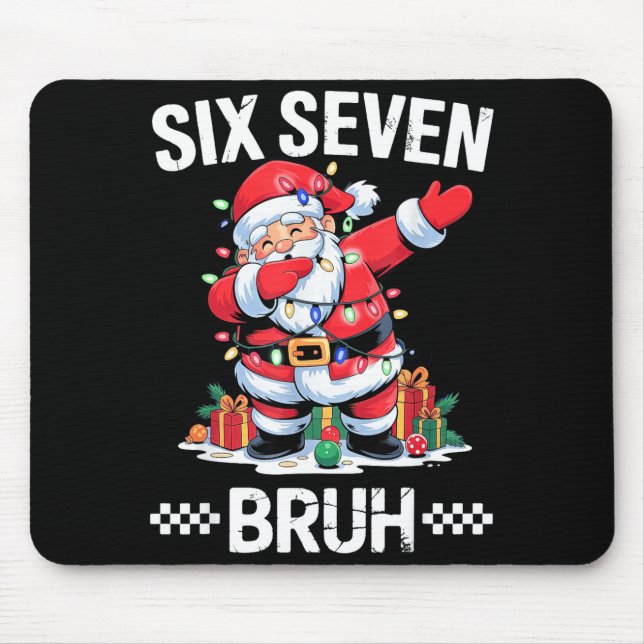 67 Six Seven Burh Christmas 6 7 Meme  Mouse Mat (Front)