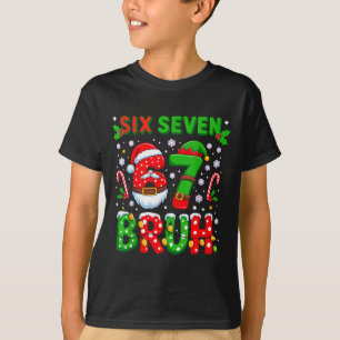 67 Six Seven Burh Christmas 6 7 Meme T-Shirt