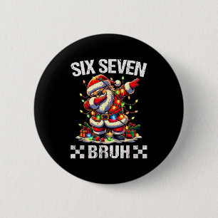 67 Six Seven Burh Funny Christmas 6 7 Meme Men Wom Cm Round Badge