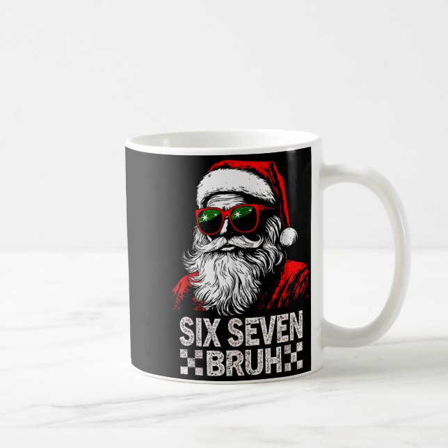 67 Six Seven Burh Funny Christmas 6 7 Meme Men Wom Coffee Mug (Right)