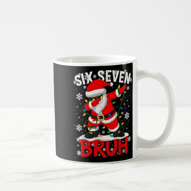 67 Six Seven Burh Funny Christmas 6 7 Meme Men Wom Coffee Mug (Right)