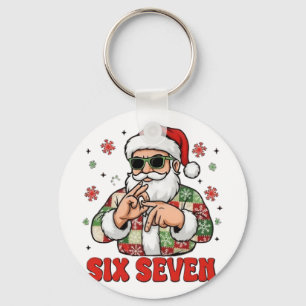 67 Six Seven Burh Funny Christmas 6 7 Meme Men Wom Key Ring
