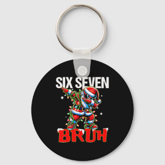 67 Six Seven Burh Santa Christmas 6 7 Meme Men Wom Key Ring