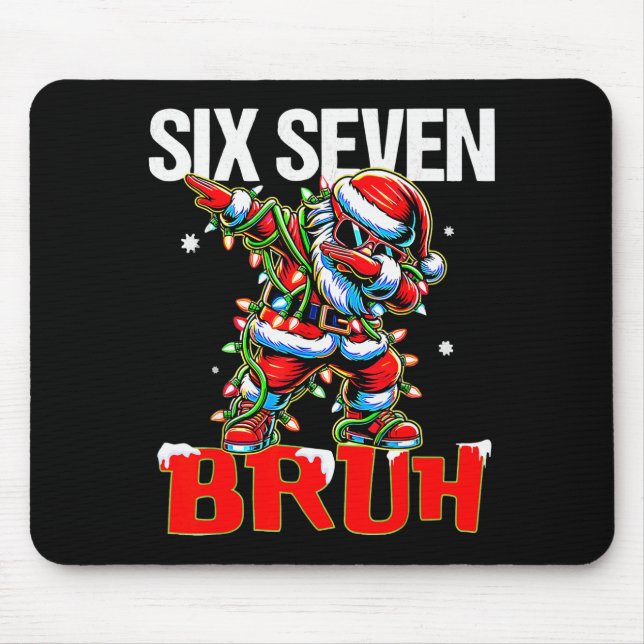 67 Six Seven Burh Santa Christmas 6 7 Meme Men Wom Mouse Mat (Front)