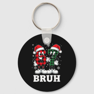 67 Six Seven Christmas Bruh Funny Italian Brainrot Key Ring