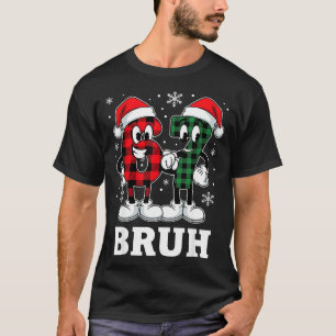 67 Six Seven Christmas Bruh Funny Italian Brainrot T-Shirt