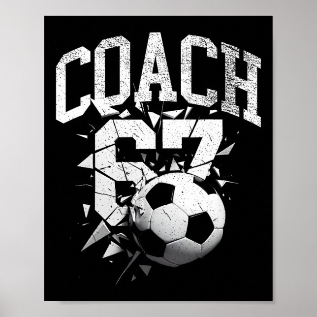 67 Six Seven Coach Soccer Gen Alpha Brainrot Meme  Poster (Front)