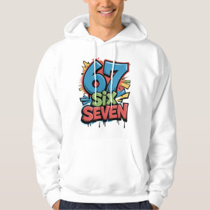 67 Six Seven Colorful Pop Art Graphic Tee for Fun