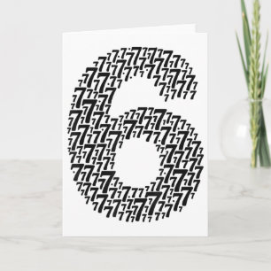 67 Six Seven Cool Matching 6 And 7 Design Funny 6- Card