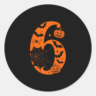 67 Six Seven Couple Halloween Classic Round Sticker