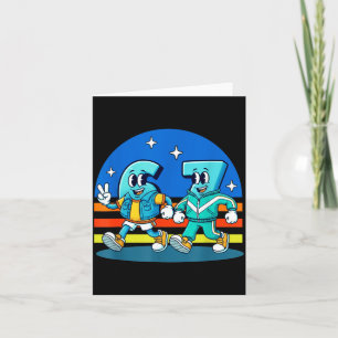 67 Six Seven Fun Meme Funny Design Kids School  Card