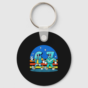 67 Six Seven Fun Meme Funny Design Kids School Key Ring