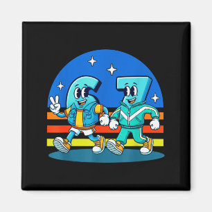 67 Six Seven Fun Meme Funny Design Kids School Magnet