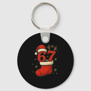67 Six Seven Funny Gen Alpha Meme Christmas 2025 Key Ring