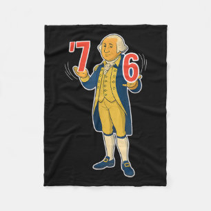 67 Six Seven Funny George Washington Meme Fleece Blanket