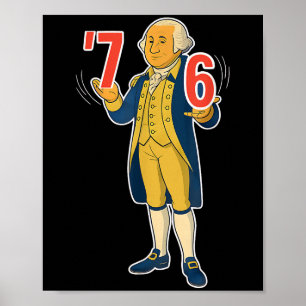 67 Six Seven Funny George Washington Meme Poster