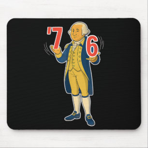 67 Six Seven Funny George Washington Meme T-shirt_ Mouse Mat