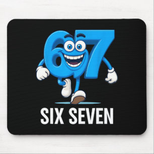67 Six Seven Funny Italian Brainrot Kids Gaming Vi Mouse Mat