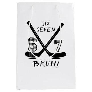 67 Six Seven Funny Meme Brain Rot Meme Medium Gift Bag