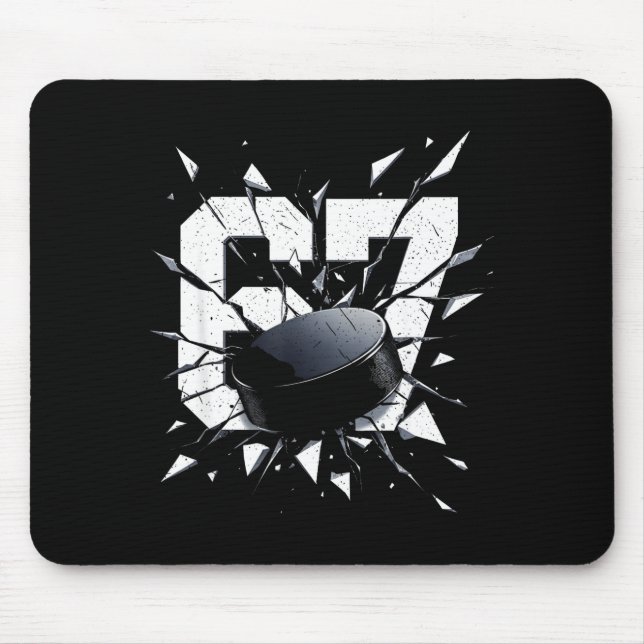 67 Six Seven Hockey Gen Alpha Brainrot Meme  Mouse Mat (Front)