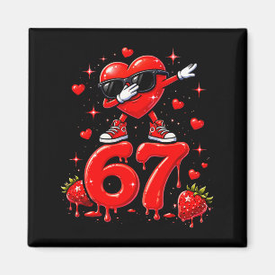 67 Six Seven Ice Cream Meme Funny Valentine Days  Magnet