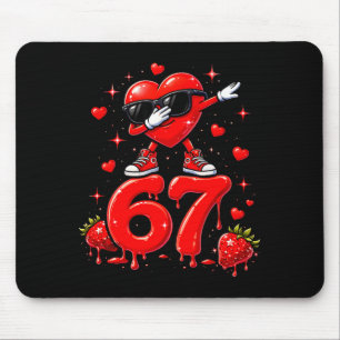 67 Six Seven Ice Cream Meme Funny Valentine Days Mouse Mat