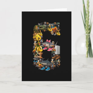 67 Six Seven Italian Brainrot Christmas Matching C Card