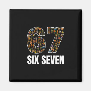 67 Six Seven Italian Brainrot Gen Alpha Slang Meme Magnet