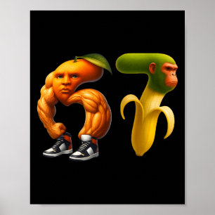 67 Six Seven Italian Brainrot Meme Couple Matching Poster