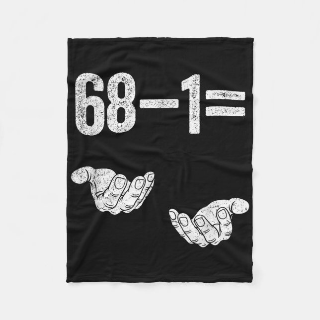 67 Six Seven Math Mathematics Brainrot Equation Bi Fleece Blanket (Front)