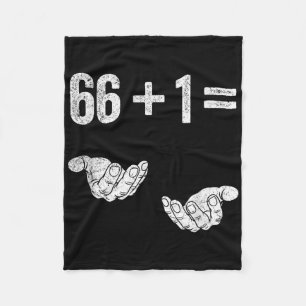 67 Six Seven Math Mathematics Brainrot Equation Bi Fleece Blanket