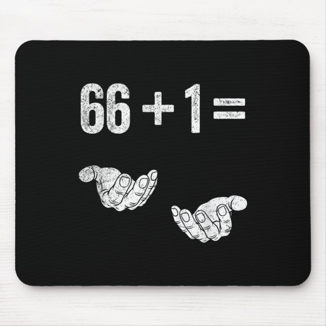 67 Six Seven Math Mathematics Brainrot Equation Bi Mouse Mat (Front)