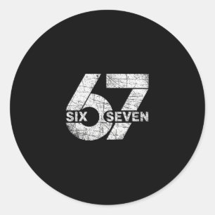67 Six Seven Meme 2 Classic Round Sticker