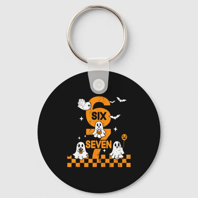 67 Six Seven Meme 6 7 Couple Matching Halloween Co Key Ring (Front)