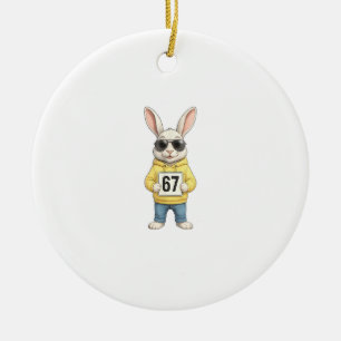 67 Six Seven Meme 6 7 Funny Easter Day for Boys Me Ceramic Tree Decoration