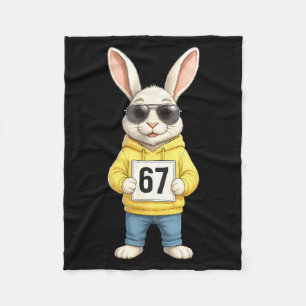 67 Six Seven Meme 6 7 Funny Easter Day For Boys Me Fleece Blanket