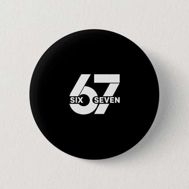 67 Six Seven Meme  6 Cm Round Badge (Front)